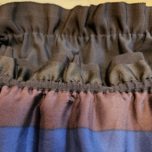 Banana Republic silk striped off the shoulder dress - Picture 6 of 7